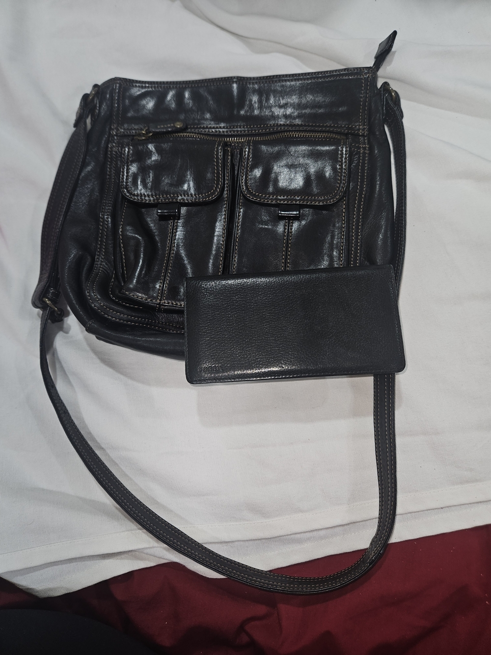 Fossil Vintage Crossbody and Wallet